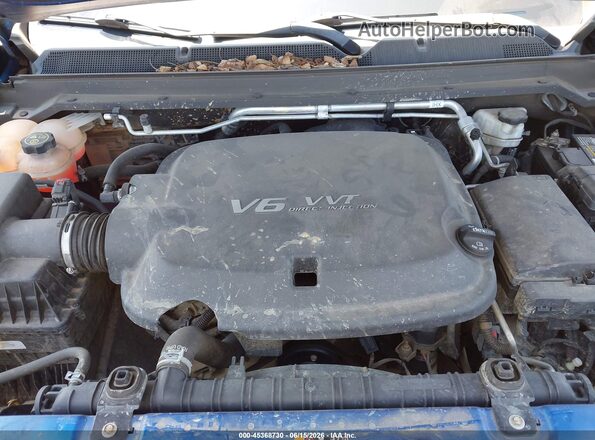 1GCGTEEN2J1239004 2018 CHEVROLET COLORADO Blue Հետևի տեսք