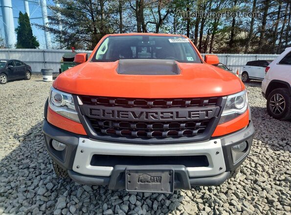 1GCGTEEN3M1277992 2021 CHEVROLET COLORADO Оранжевый Вид спереди