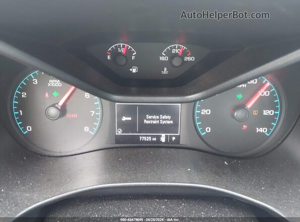 1GCHSBEA3L1126460 2020 CHEVROLET COLORADO White Հետևի նստատեղերի տեսք