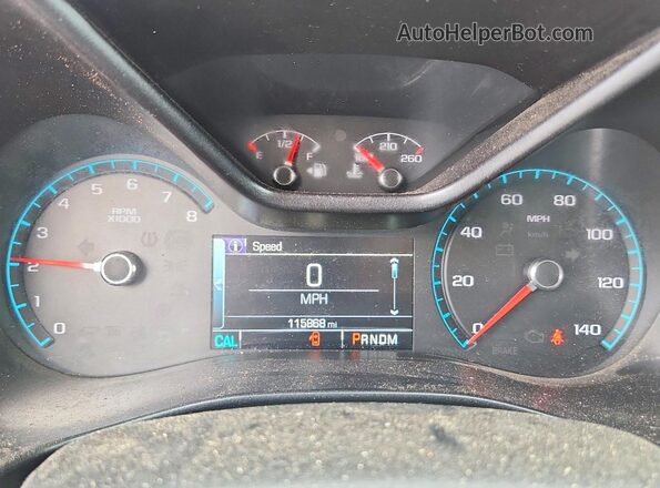 1GCHSCE30G1184006 2016 CHEVROLET COLORADO Blue Vista del cuadro de instrumentos