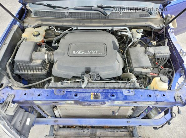 1GCHSCE30G1184006 2016 CHEVROLET COLORADO Blue Vista interior trasera