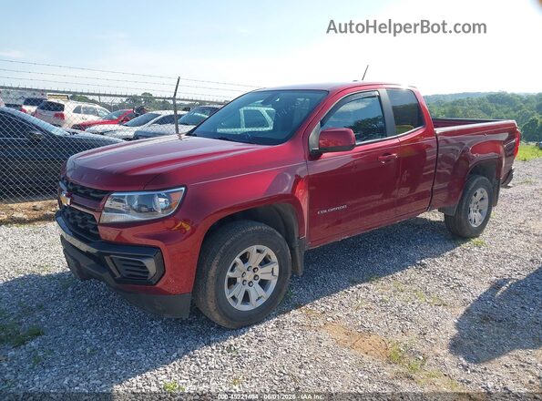 1GCHSCEAXN1110264 2022 CHEVROLET COLORADO Red Передня ліва чверть
