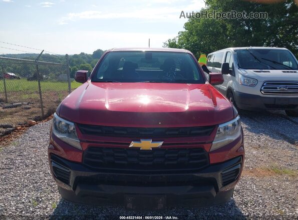 1GCHSCEAXN1110264 2022 CHEVROLET COLORADO Red Вид щитка приладів