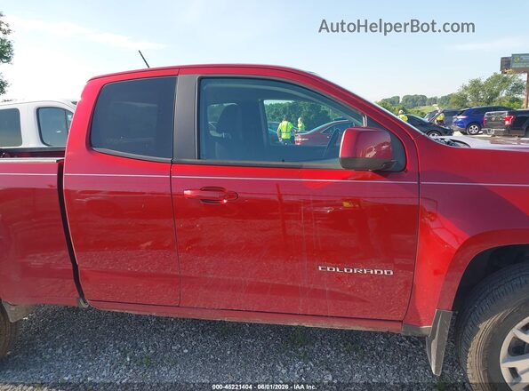 1GCHSCEAXN1110264 2022 CHEVROLET COLORADO Red Вид задньої частини салону