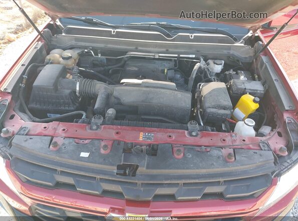 1GCHSCEAXN1110264 2022 CHEVROLET COLORADO Red Вид ззаду