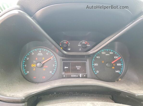 1GCHSCEAXN1119322 2022 CHEVROLET COLORADO White Widok zestawu wskaźników