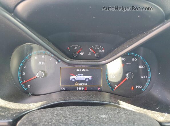 1GCHSCEN2K1176368 2019 CHEVROLET COLORADO Blue ხელსაწყოთა პანელის ხედი