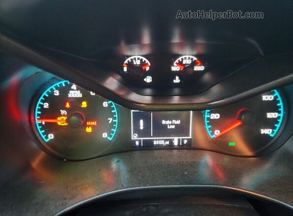 1GCHTBEAXM1107855 2021 CHEVROLET COLORADO White ხელსაწყოთა პანელის ხედი