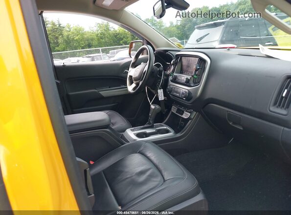 1GCHTCE38G1285419 2016 CHEVROLET COLORADO Желтый Вид салона спереди
