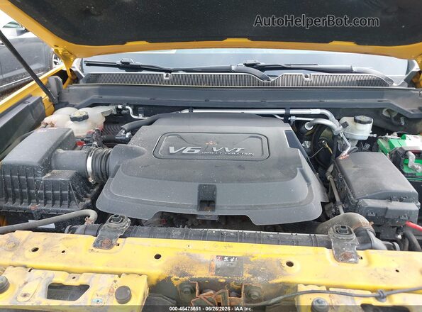 1GCHTCE38G1285419 2016 CHEVROLET COLORADO Желтый Вид сзади