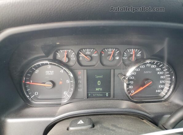 1GCNCNEH2GZ345044 2016 CHEVROLET SILVERADO Black Widok zestawu wskaźników