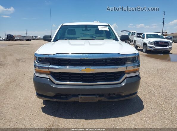 1GCNKNEC4JZ273049 2018 CHEVROLET SILVERADO White Սարքավորումների վահանակի տեսք