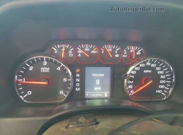 1GCNKNECXGZ202110 2016 CHEVROLET SILVERADO White Вид щитка приладів