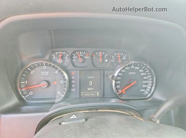 1GCNKNECXGZ413338 2016 CHEVROLET SILVERADO Silver Vista del cuadro de instrumentos