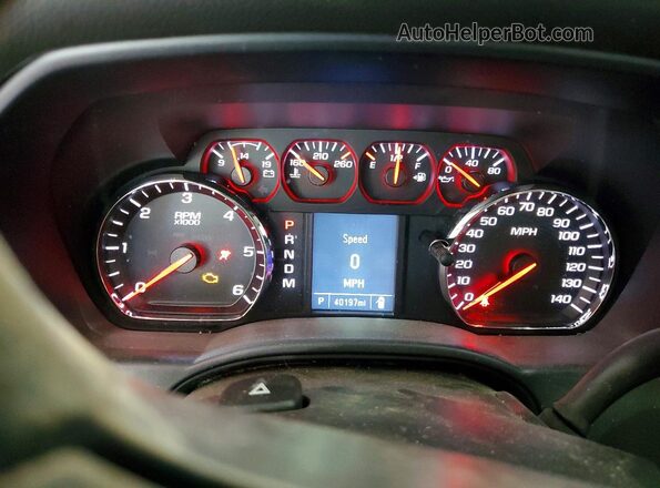 1GCNKNEH8GZ229284 2016 CHEVROLET SILVERADO Silver Instrument cluster view