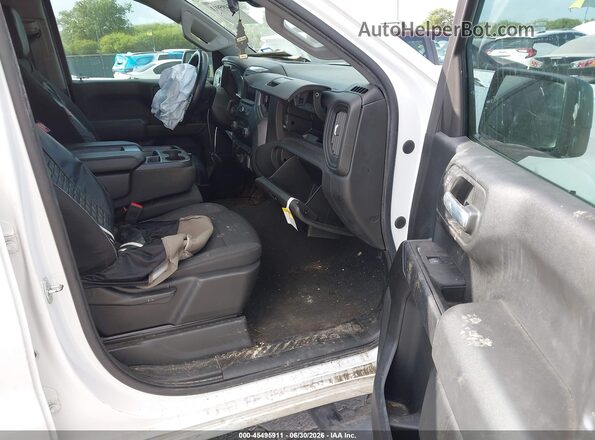 1GCPABEK0NZ513401 2022 CHEVROLET SILVERADO Белый Вид салона спереди