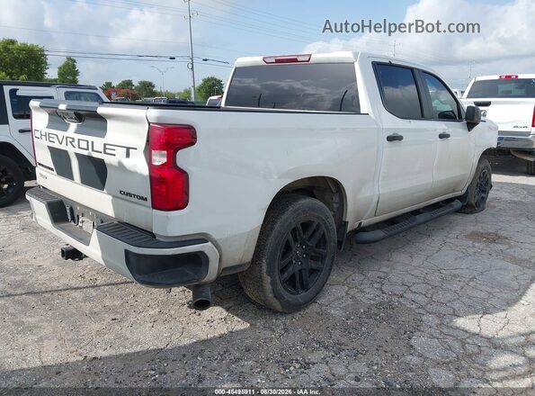 1GCPABEK0NZ513401 2022 CHEVROLET SILVERADO Белый Задняя правая четверть