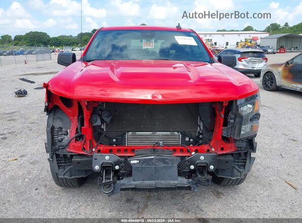 1GCPABEK1SZ174367 2025 CHEVROLET SILVERADO Red Vista interior trasera