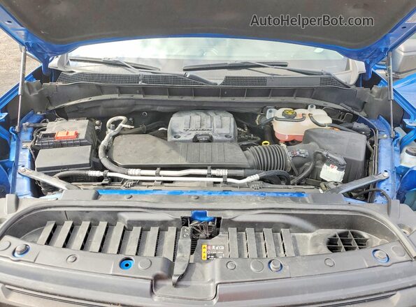 1GCPABEK5NZ643500 2022 CHEVROLET SILVERADO Синий Вид задней части салона
