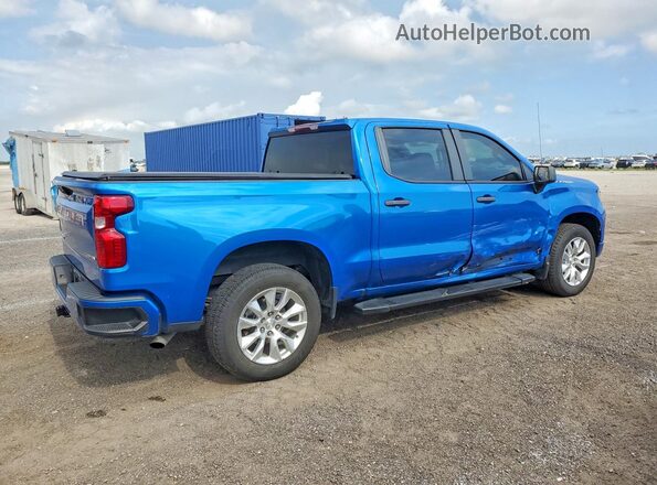 1GCPABEK5NZ643500 2022 CHEVROLET SILVERADO Синий Задняя правая четверть