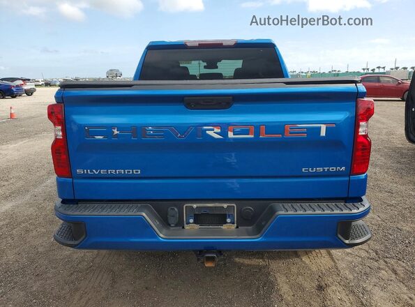 1GCPABEK5NZ643500 2022 CHEVROLET SILVERADO Синий Вид сзади