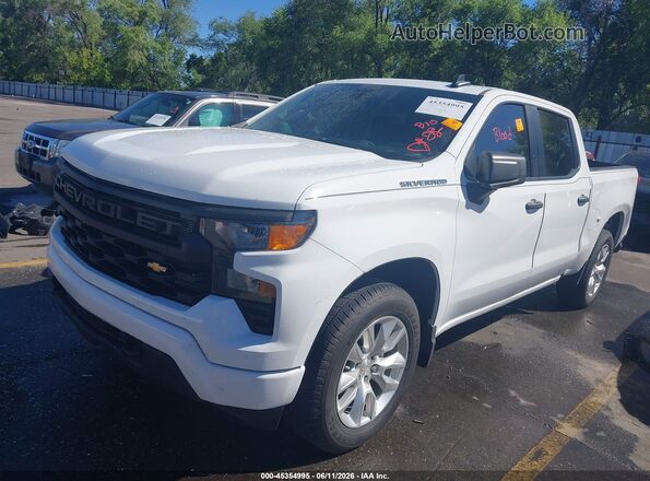 1GCPABEK8RZ215815 2024 CHEVROLET SILVERADO White წინა მარცხენა ხედი სამი მეოთხედიდან