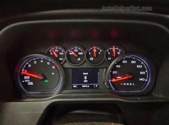 1GCPABEK9RZ117229 2024 CHEVROLET SILVERADO White ხელსაწყოთა პანელის ხედი