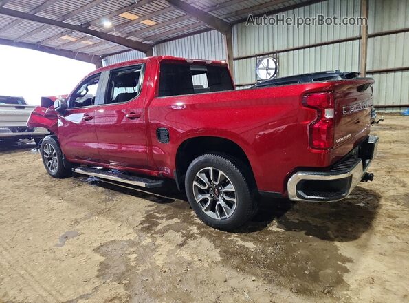 1GCPACEK2NZ503166 2022 CHEVROLET SILVERADO Red უკანა მარცხენა