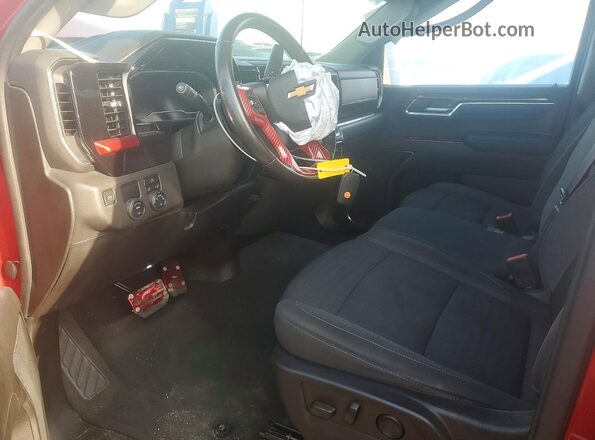 1GCPACEK2NZ503166 2022 CHEVROLET SILVERADO Red წინა სალონის ხედი