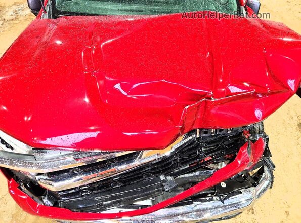 1GCPACEK2NZ503166 2022 CHEVROLET SILVERADO Red უკანა სალონის ხედი