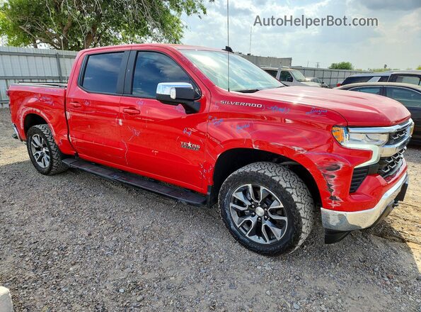 1GCPACEK5RZ245411 2024 CHEVROLET SILVERADO Красный Передняя правая четверть