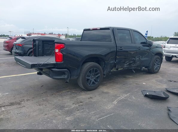 1GCPADE8XSZ124518 2025 CHEVROLET SILVERADO Черный Задняя правая четверть