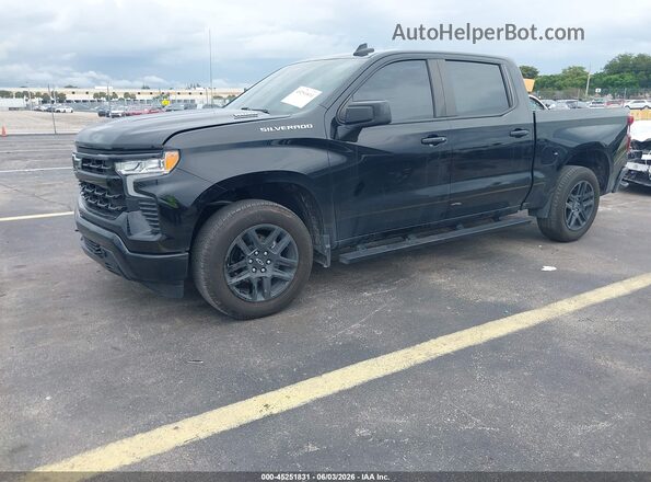 1GCPADE8XSZ124518 2025 CHEVROLET SILVERADO Черный Передняя левая четверть