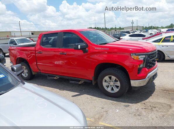 1GCPDAEK9PZ165103 2023 CHEVROLET SILVERADO Red Widok zestawu wskaźników