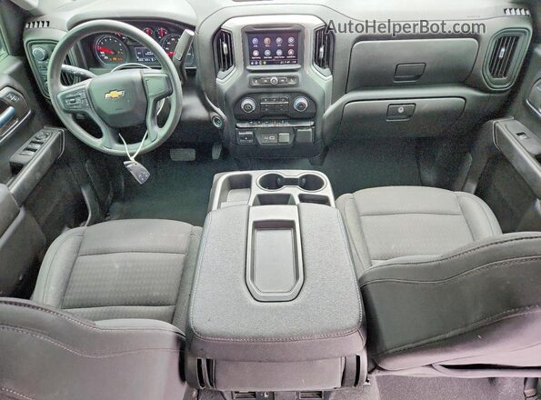 1GCPDBEK0RZ221731 2024 CHEVROLET SILVERADO Blue Vista del salpicadero