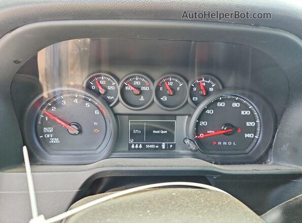 1GCPDBEK1RZ318324 2024 CHEVROLET SILVERADO Blue Widok zestawu wskaźników