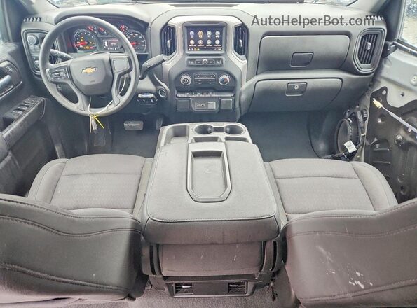 1GCPDBEK3NZ564687 2022 CHEVROLET SILVERADO Silver Widok deski rozdzielczej