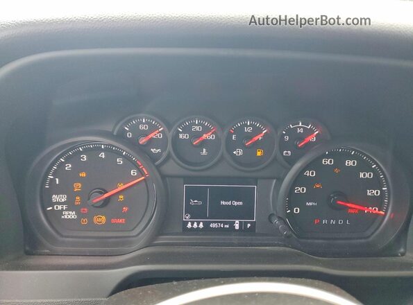 1GCPDBEK3RZ234358 2024 CHEVROLET SILVERADO Gray ხელსაწყოთა პანელის ხედი
