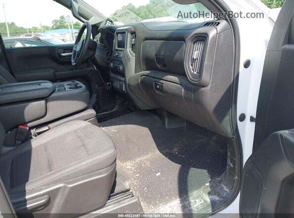 1GCPDBEK4NZ574886 2022 CHEVROLET SILVERADO White Вид салону спереду