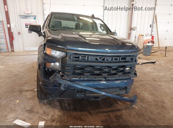 1GCPDBEK4NZ606641 2022 CHEVROLET SILVERADO Dark Blue Вид спереду