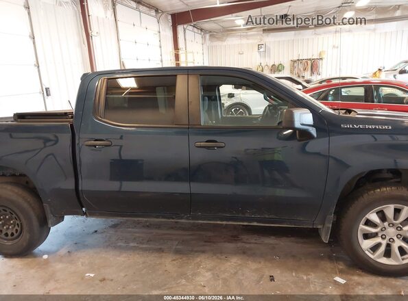 1GCPDBEK4NZ606641 2022 CHEVROLET SILVERADO Dark Blue Вид задньої частини салону