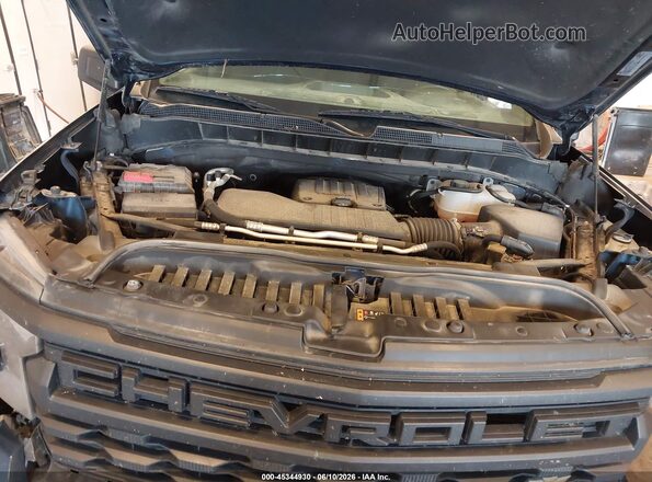 1GCPDBEK4NZ606641 2022 CHEVROLET SILVERADO Dark Blue Вид ззаду