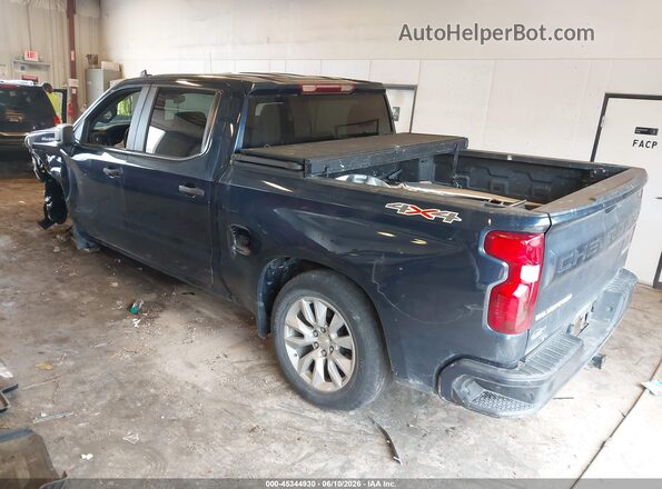 1GCPDBEK4NZ606641 2022 CHEVROLET SILVERADO Dark Blue Задня ліва чверть