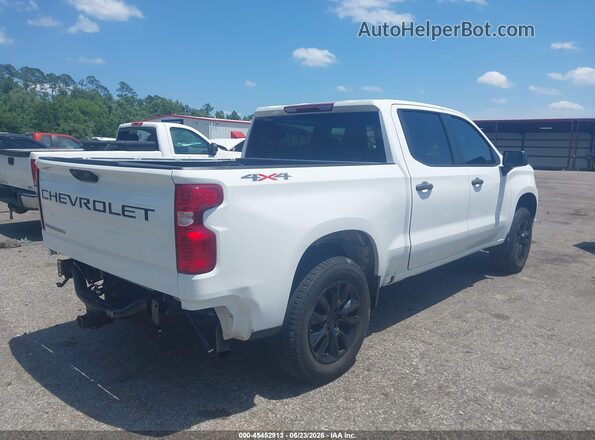 1GCPDBEK4NZ630079 2022 CHEVROLET SILVERADO White Задня права чверть