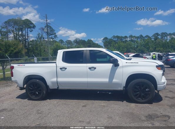 1GCPDBEK4NZ630079 2022 CHEVROLET SILVERADO White Вид задньої частини салону