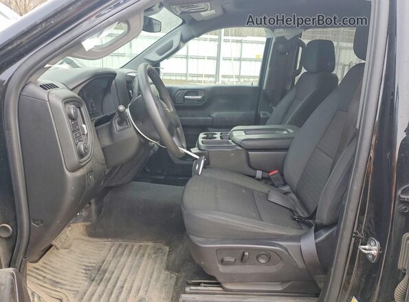 1GCPDBEK8RZ259336 2024 CHEVROLET SILVERADO Black Вид салону спереду