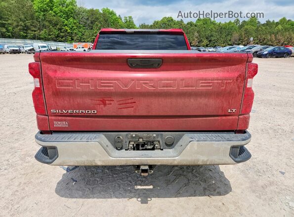 1GCPDDEK7NZ502799 2022 CHEVROLET SILVERADO Красный Вид сзади