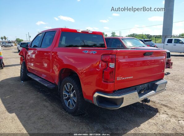 1GCPDDEK8NZ593176 2022 CHEVROLET SILVERADO Red Trasero izquierdo