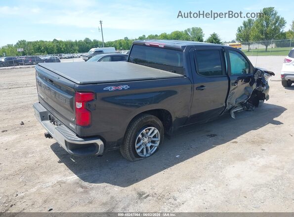 1GCPDKEK0NZ545885 2022 CHEVROLET SILVERADO Black უკანა მარჯვენა