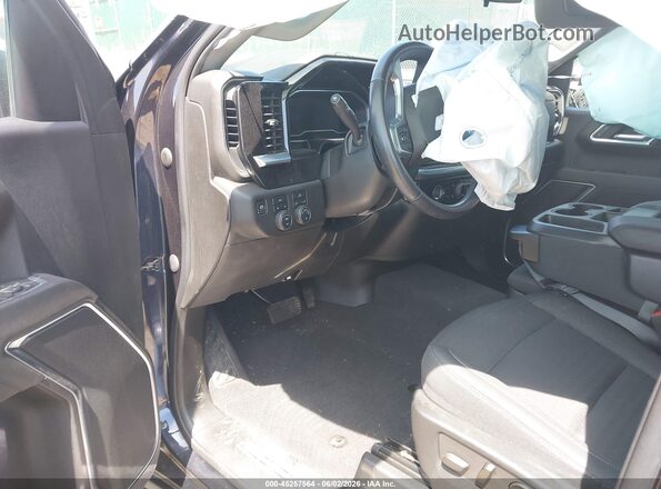 1GCPDKEK0NZ545885 2022 CHEVROLET SILVERADO Black წინა სალონის ხედი